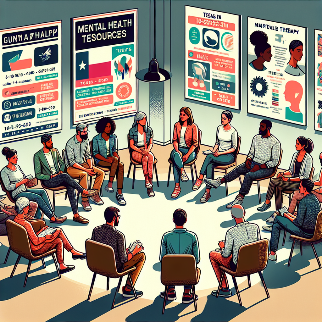 Group therapy and affordable mental health resources in Texas